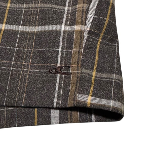 Y2K O'neill Brown Heather Plaid Polyester Blend Shorts‎ Men's 31 (Fits 31.5) - Picture 4 of 10